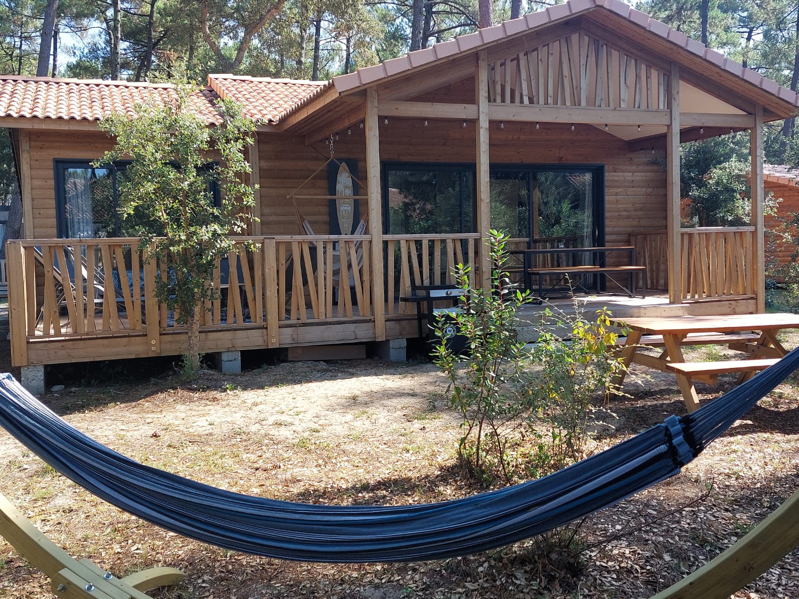 Chalet haut de gamme en camping